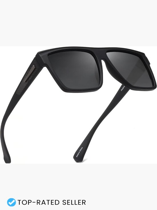 Retro Square Polarized Sunglasses for Driving Fishing Hiking Golfing main image 4